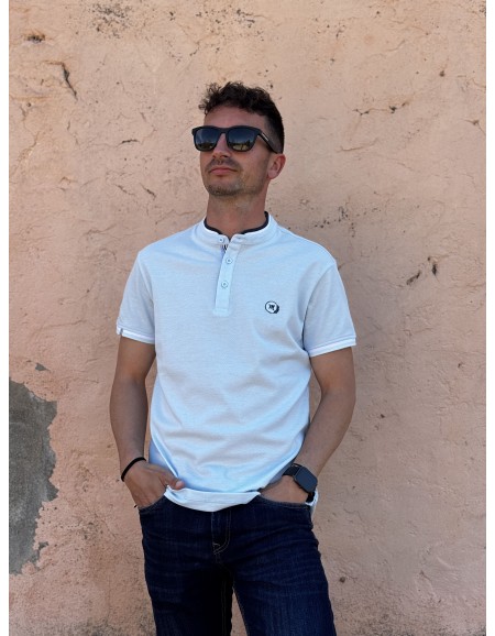 POLO MAO CELESTE