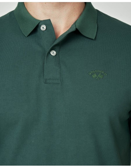 POLO BASICO LOGO AL TONO VERDE