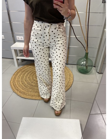 PANTALÓN LUNARES CHOCO