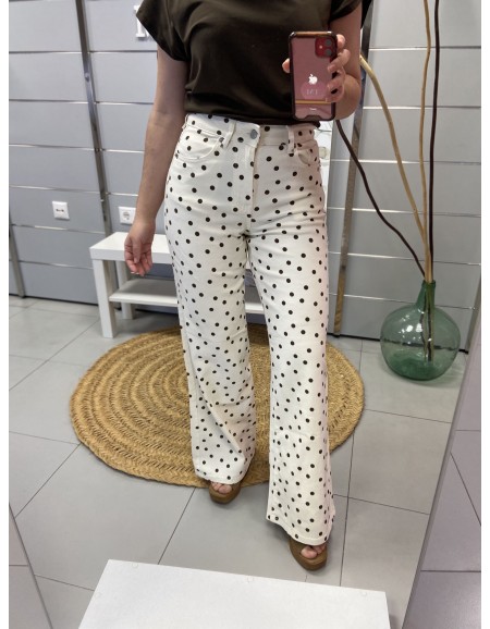 PANTALÓN LUNARES CHOCO
