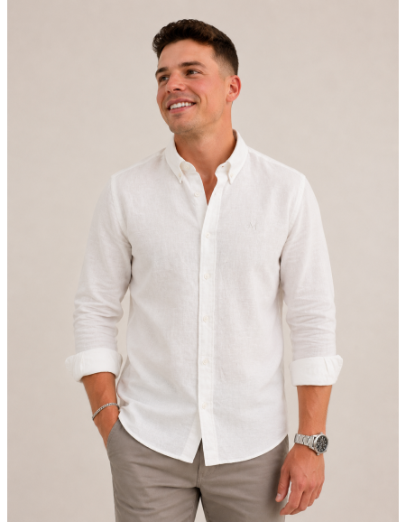CAMISA LINO BLANCO