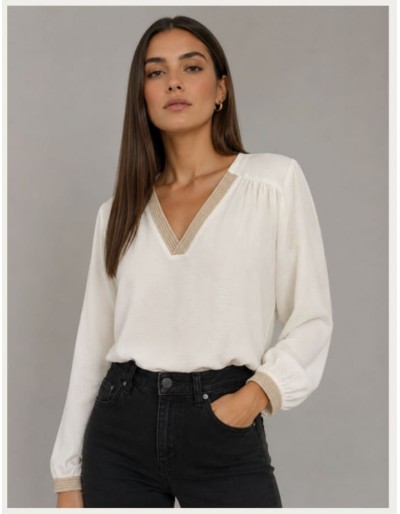 BLUSA C/PICO LUREX