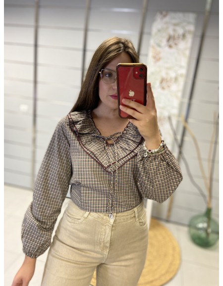 BLUSA CUADRITOS ELENA