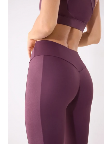 70974 LEGGINGS BANDA BURDEOS