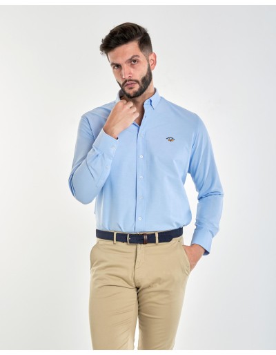 CAMISA OXFORD BANDERA LISO...