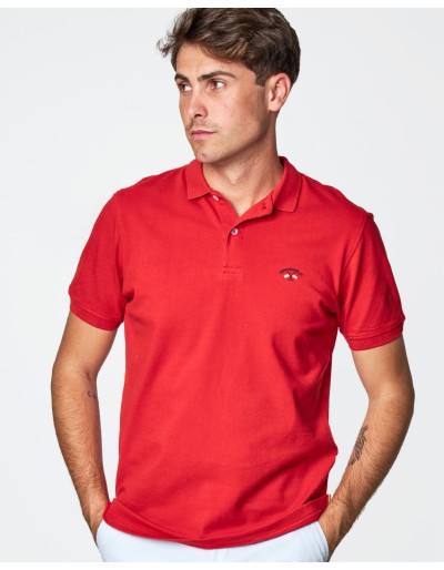 POLO PIQUE LISO 0034 ROJO