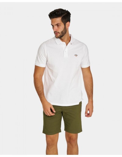 POLO PIQUE LISO 0034 BLANCO