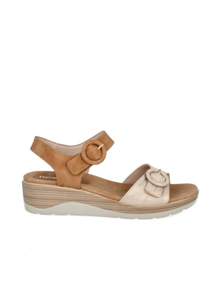 28609 SANDALIA COMBI CUERO