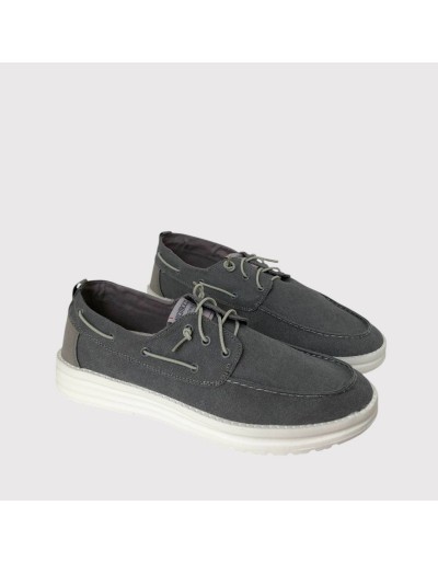 42207 ZAPATO CASUAL BOAT GRIS